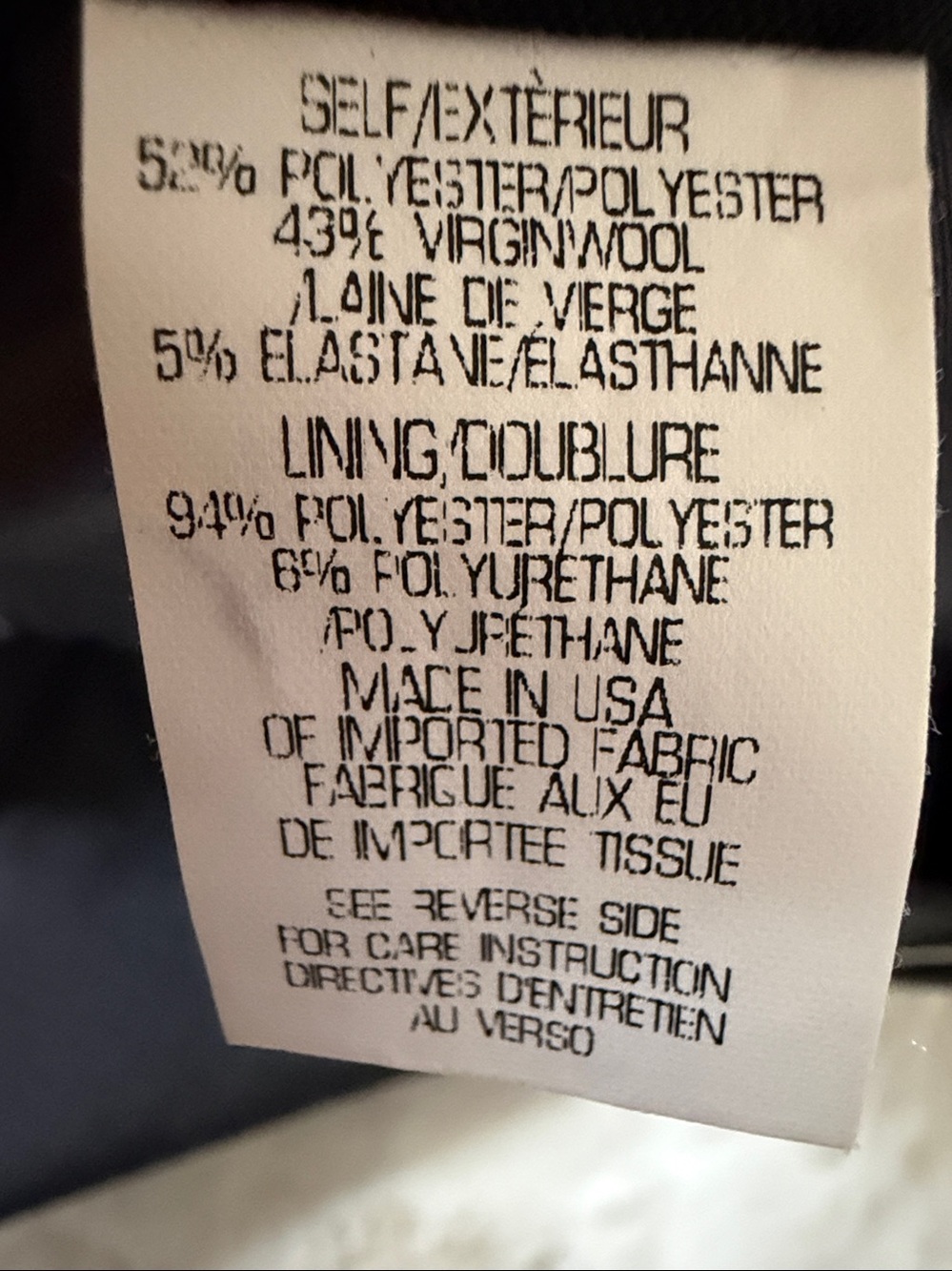 NWT $275 Theory Straight-Leg Wool Blend Dress Pants - Picture 9 of 12